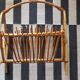 Wicker / rattan vintage magazine holder
