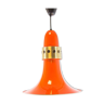 Ceiling lamp trumpet shape of the 60s space age