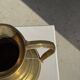 Carafe or metal jug with a rounded body H18
