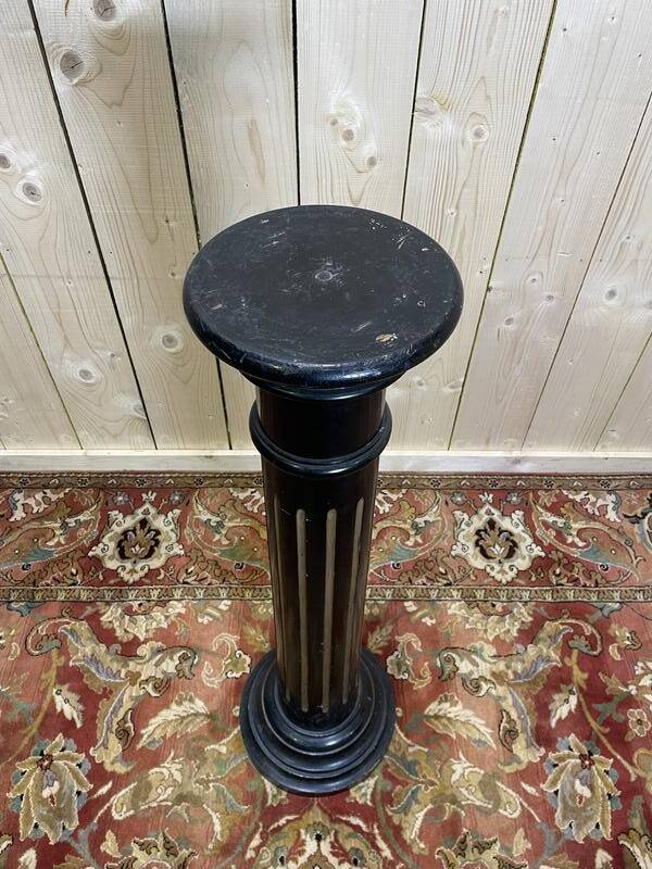 Colonne - Sellette bois noirci Napoléon III