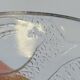 5 Small Transparent Frosted Glass Plates Vintage Floral Decor Kig Indo