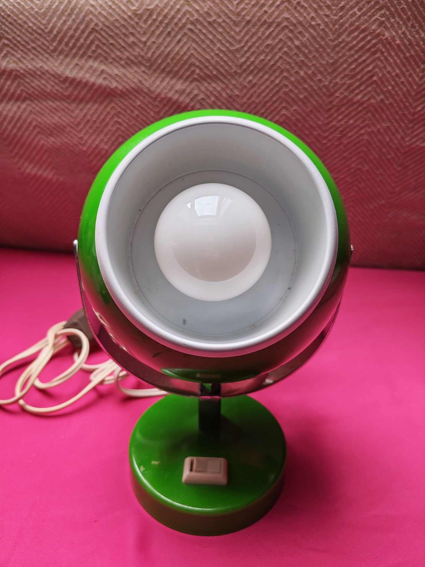 Green Eyeball Table Lamp – Space Age 1970s