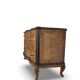 Commode italienne Art déco en loupe de noyer, années 1940-50