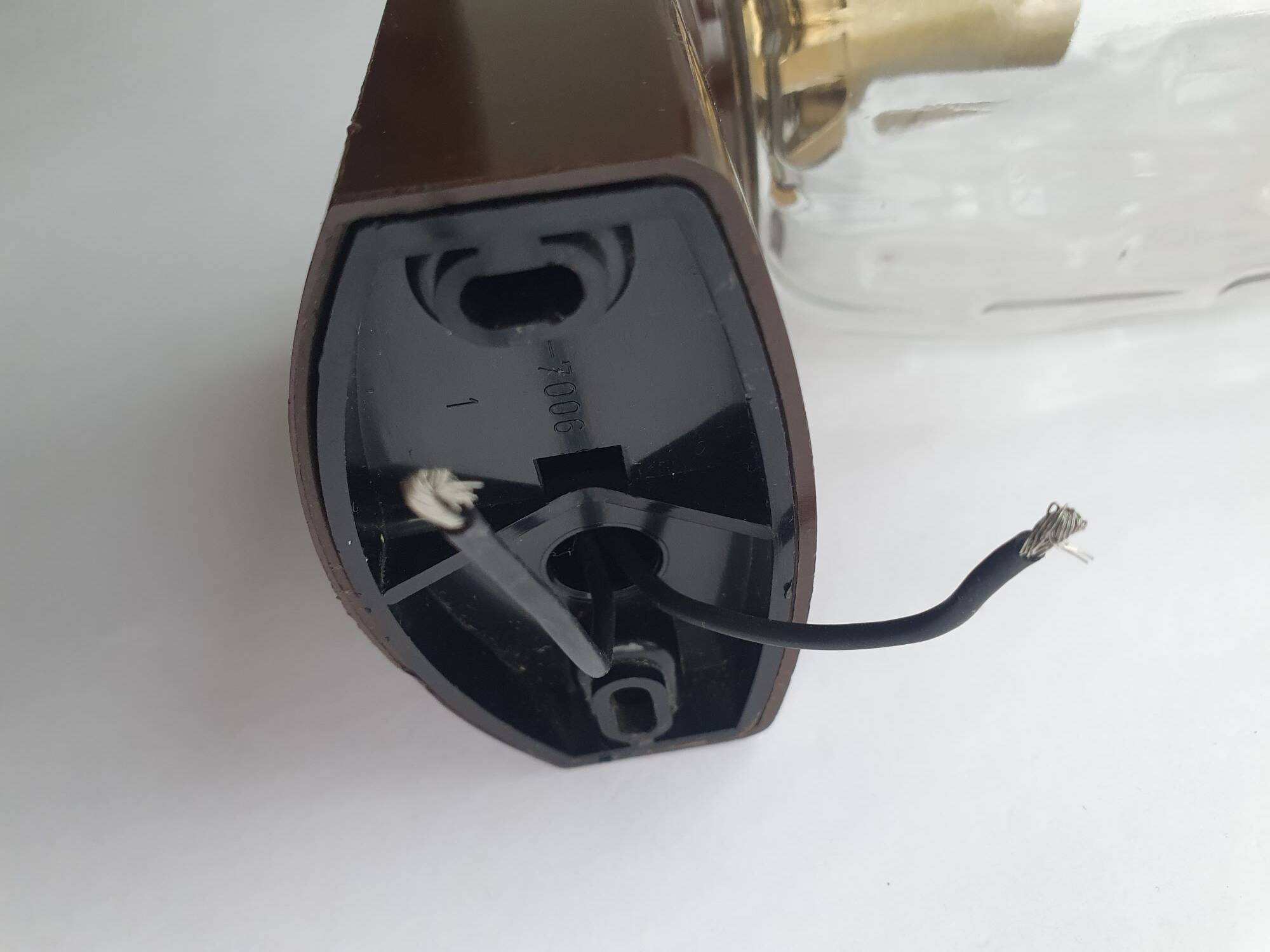 Pair of vintage RZB bathroom wall lights from the 70s in Germany