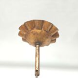 Golden metal leaf and flowers