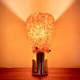 Pair of orange perspex wall lights from the 1950s.