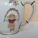 Teapot Sarreguemines cherub patterns