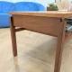 Table basse scandinave teck double plateau