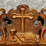 Charles X period presbytery desk in burr walnut circa 1820