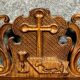 Charles X period presbytery desk in burr walnut circa 1820