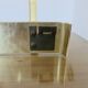 Large wall-mounted coat rack in gold aluminum, 60s-70s