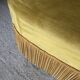 Sofa seat yellow velvet toad