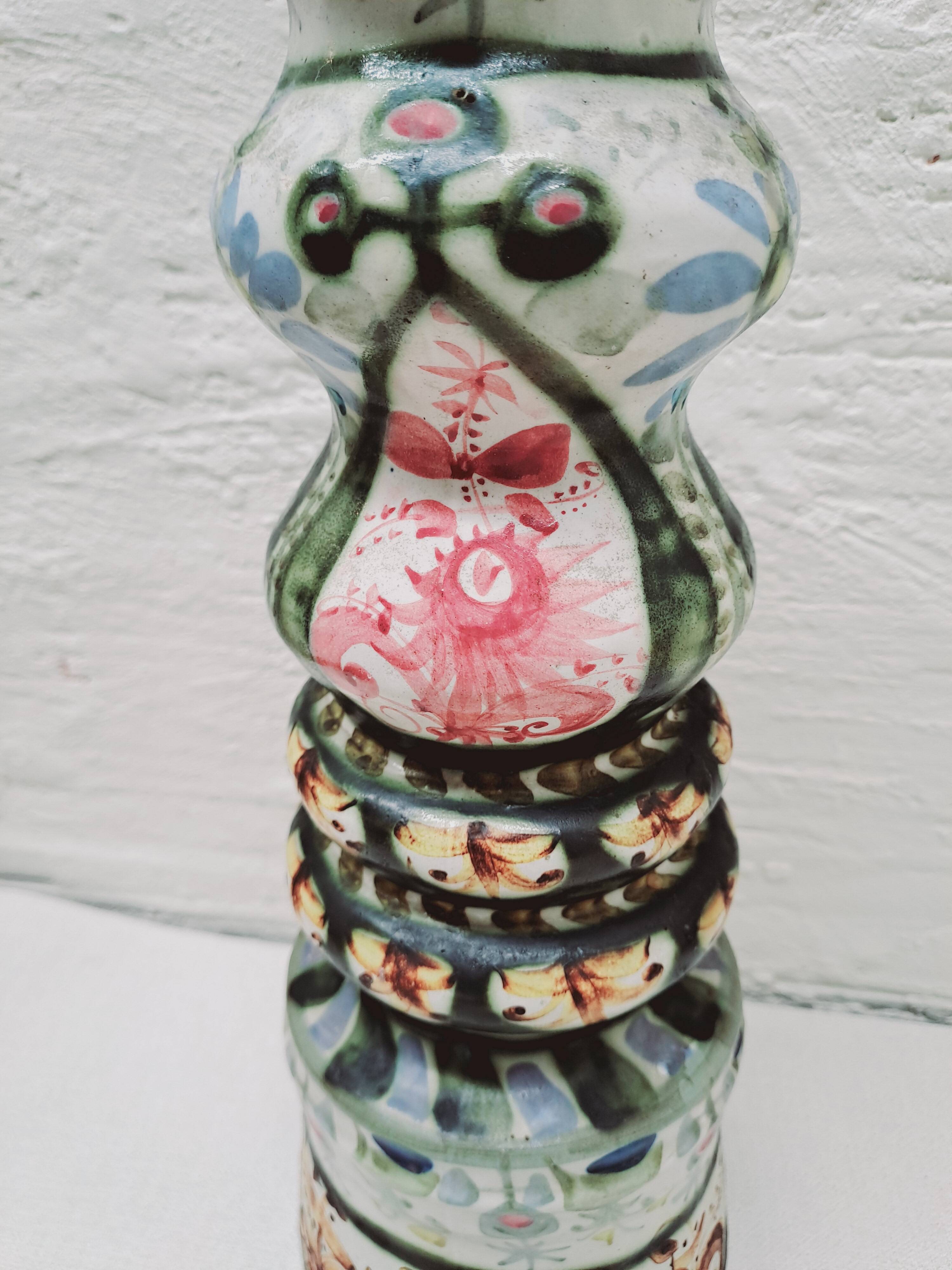 Large André L'Helguen Quimper Candle Holder