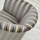 Chaise longue danoise des années 1960, velours bleu/beige, pieds en bois de hêtre.
