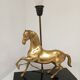 Table lamp Horse in gilded brass