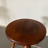 Duo of vintage stools wood turned