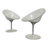 Space Age Eros Armchairs by Philippe Starck for Kartell, 1970s, Set of 2