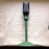 Scandinavian Wooden Tulip Candle Holders - Vintage 90s