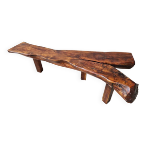 Table basse ou banc brutaliste - tronc