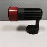 Small vintage wall lamp in hard pressed black and red plastic