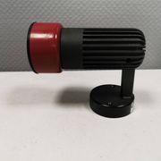 Small vintage wall lamp in hard pressed black and red plastic