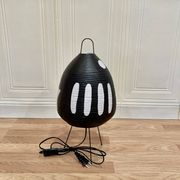 Black lamp "paper and metal design".