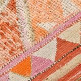 3x10 Orange & Beige Persian Vintage Runner Rug, 94x317Cm SK 22040