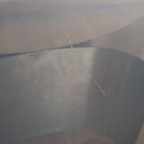 Coffee table smoked glass 70's