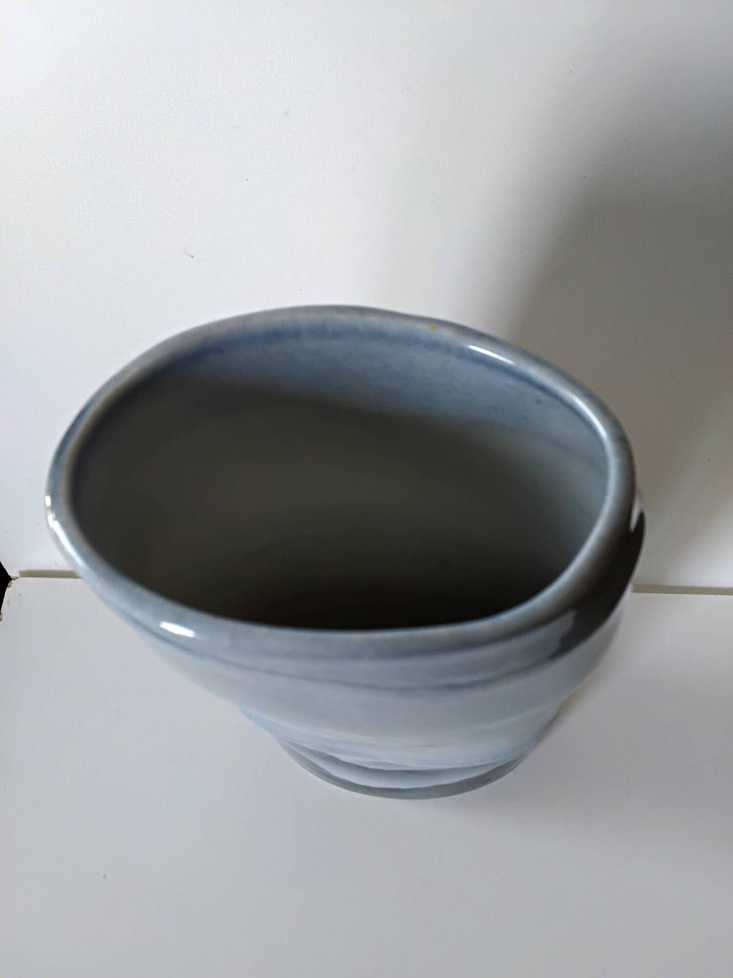 Vase Virebent in porcelain by Claire Debril, 1970s.