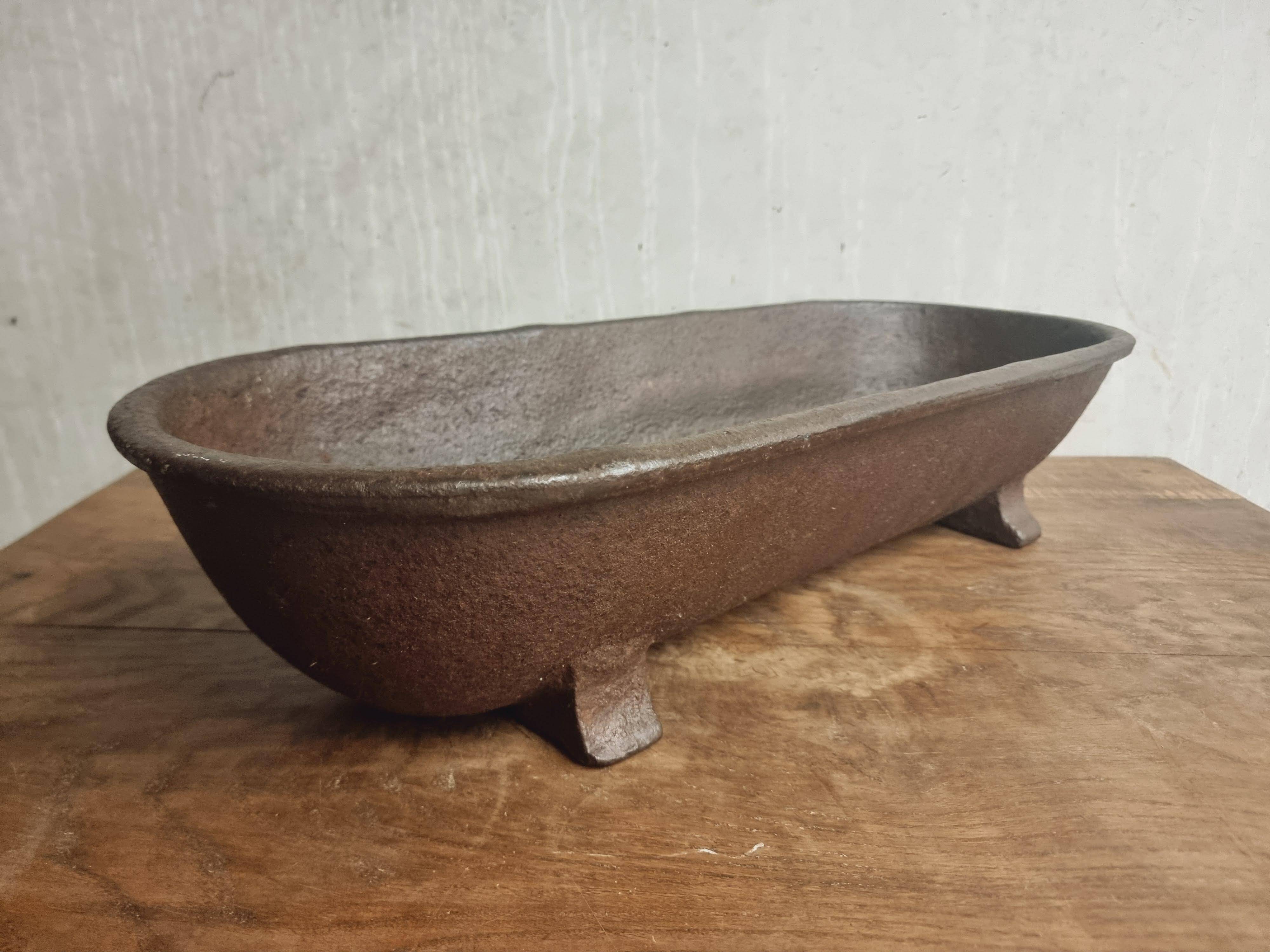 Antique trough water trough flower basin cast iron 29x75 cm