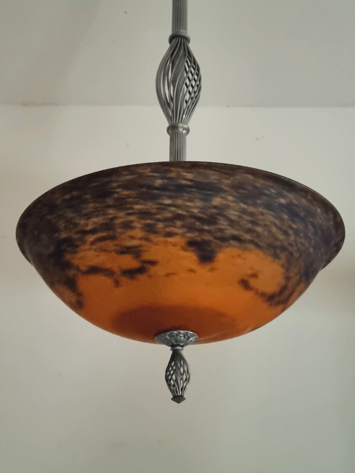 Noverdy France Art Deco Pendant Light