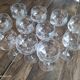 Lot de 11 verres à vin blanc ancien en verre ciselé