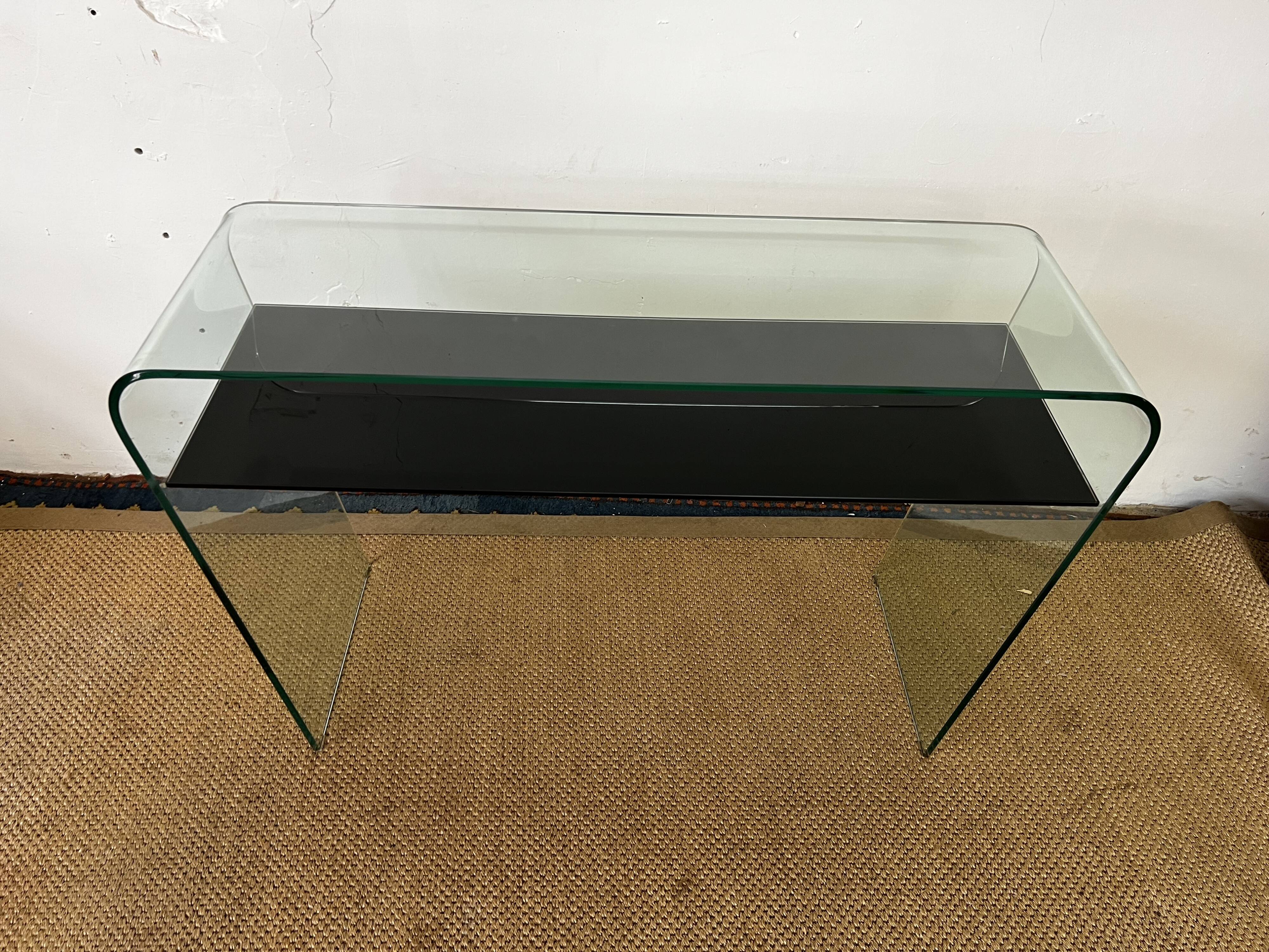Tempered glass console
