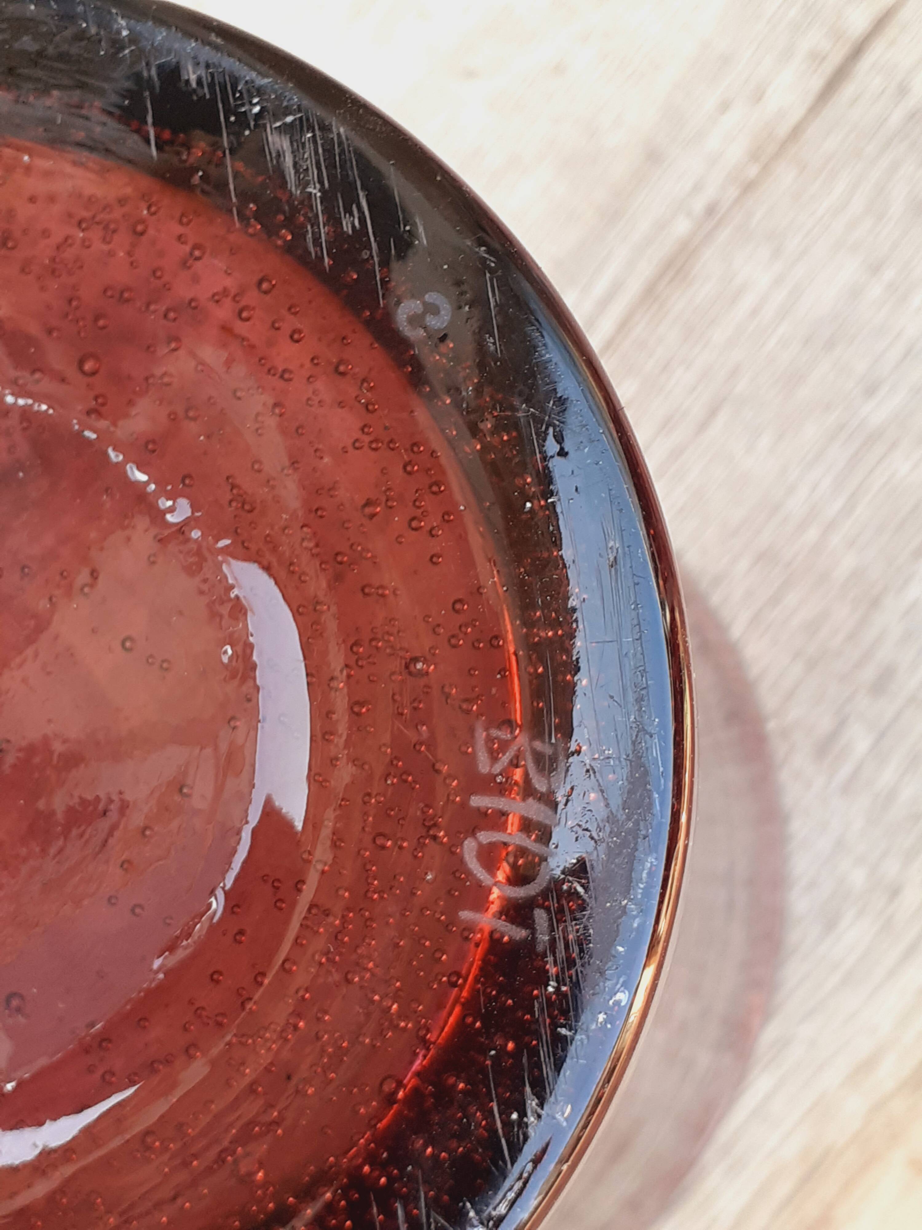 Bubble glass vase, blown, 1970s, Biot manufacture.