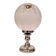 Italian Murano glass lamp, silver metal by Toni Zuccheri for Mazzega.