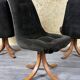 3x 60s 70s chair swivel chair dining chair mid century Danish modern design