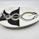 Cup Vide Poche Roger Capron Serpents decor ceramic France 1950