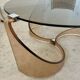 Old plexiglass and smoked glass coffee table design Space age 60s/70s vintage