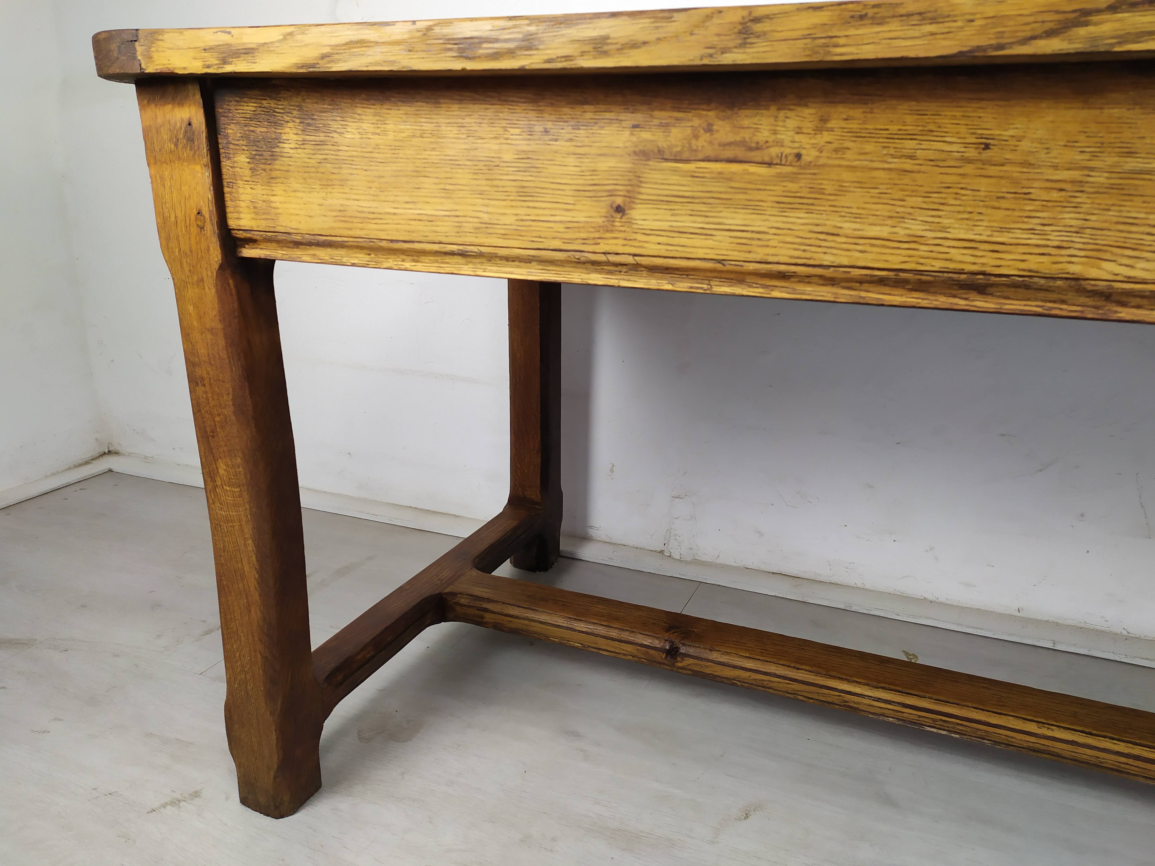 Oak farmhouse table