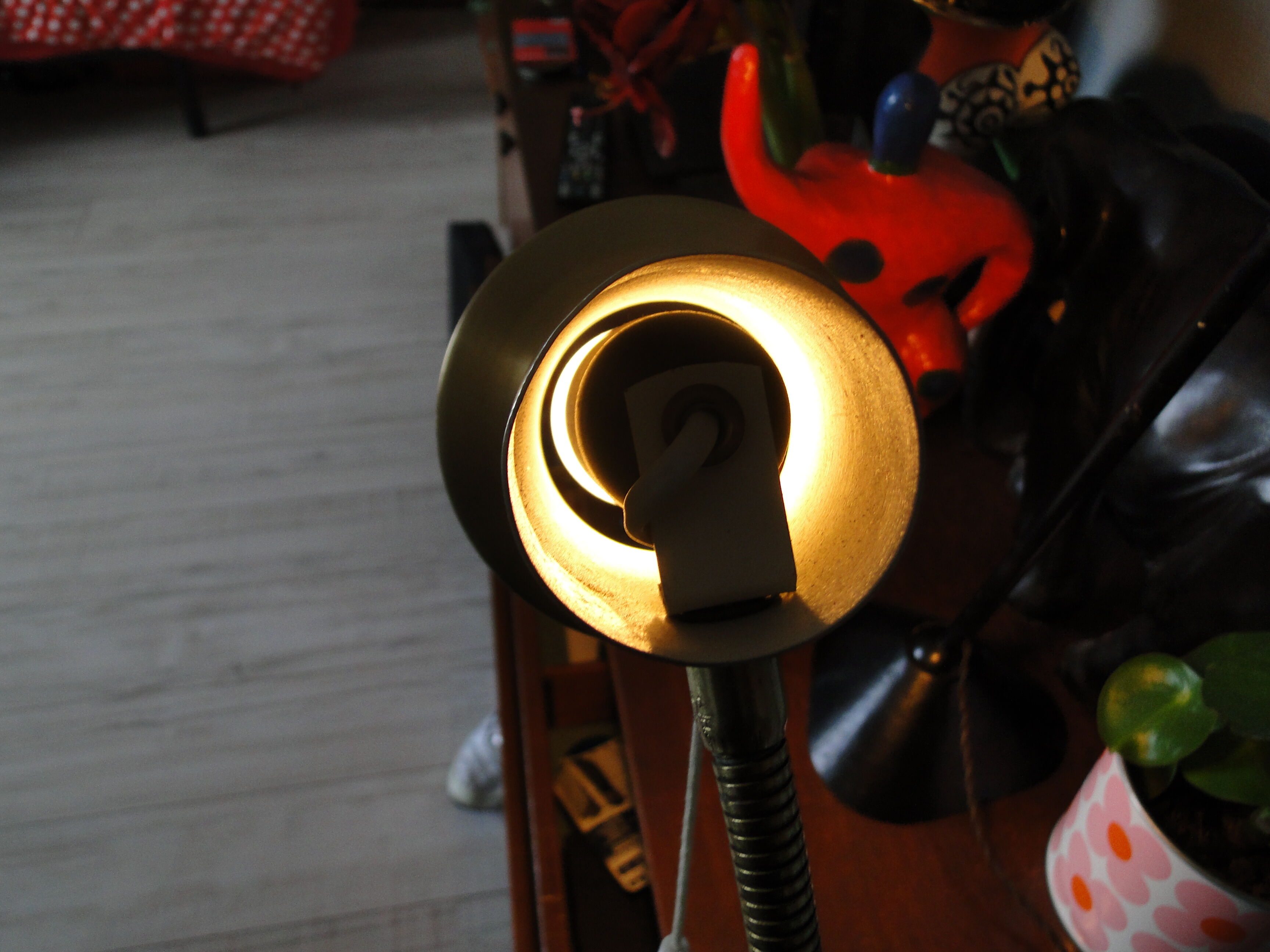 Vintage bed lamp Sweden 1960