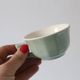 Ensemble de 4 tasses vertes et beiges Villeroy et Boch, vintage