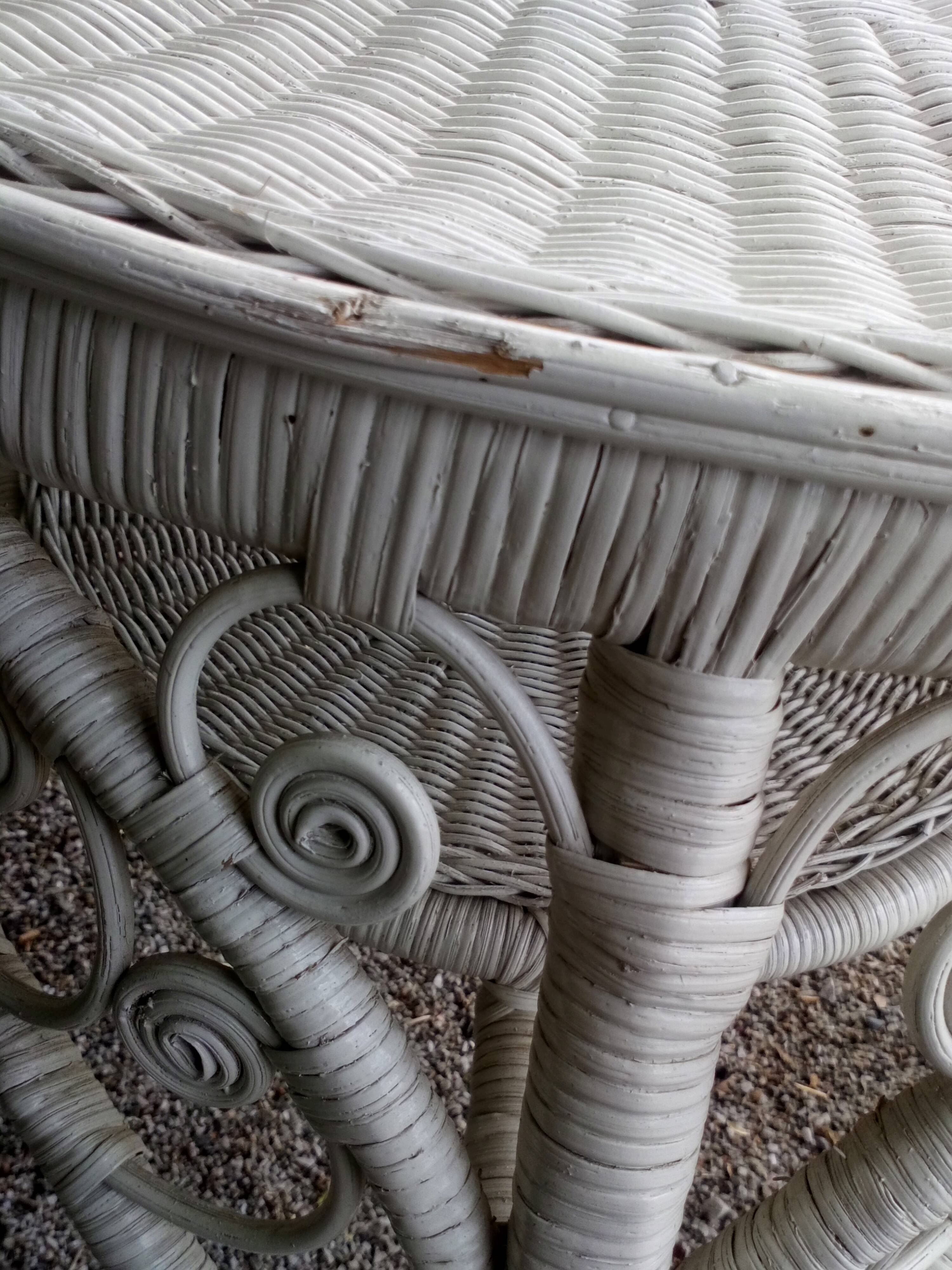 Peacock Rattan Roundtable 1960