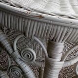 Peacock Rattan Roundtable 1960