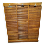 1950s curtained file cabinet