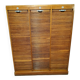 1950s curtained file cabinet