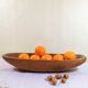 Plat en bois brut art populaire
