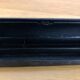 Pen tray in black lacquered wood painted floral decoration