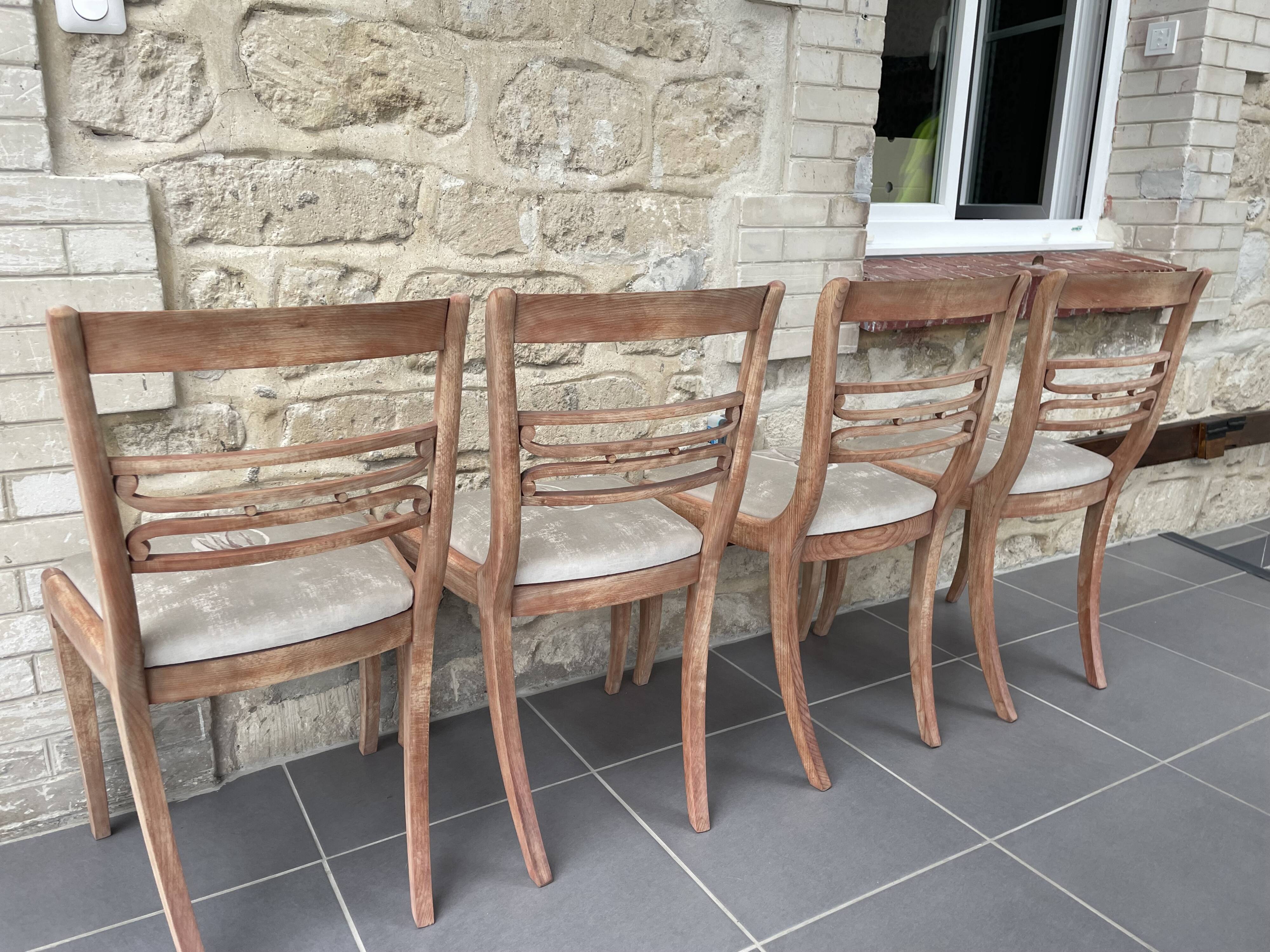 4 chairs signed M Hirch from the 50s/60s.