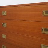 Teak chest of drawers, Danish design, 1970s, production: Denmark