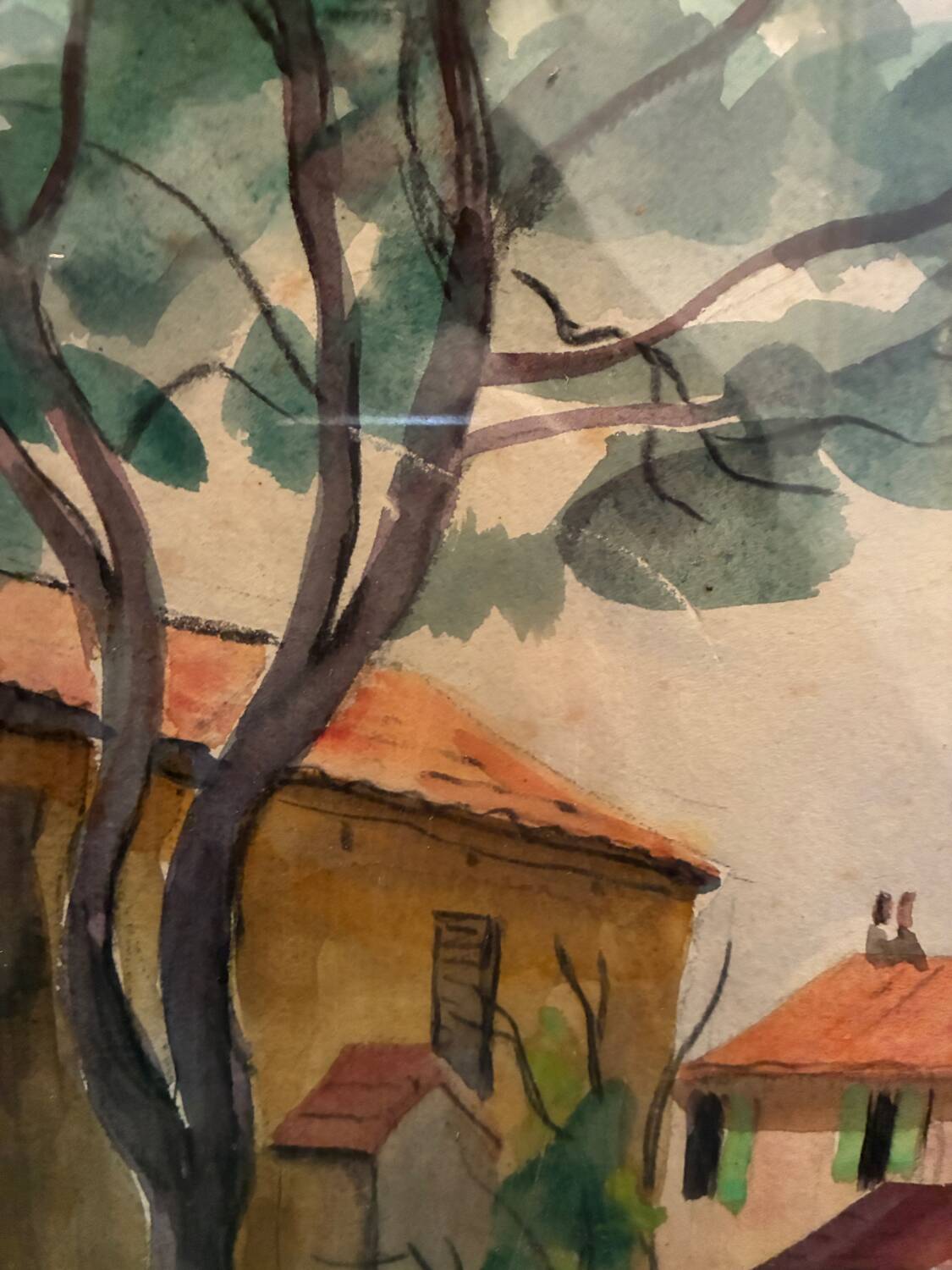 Village house landscape 20th century